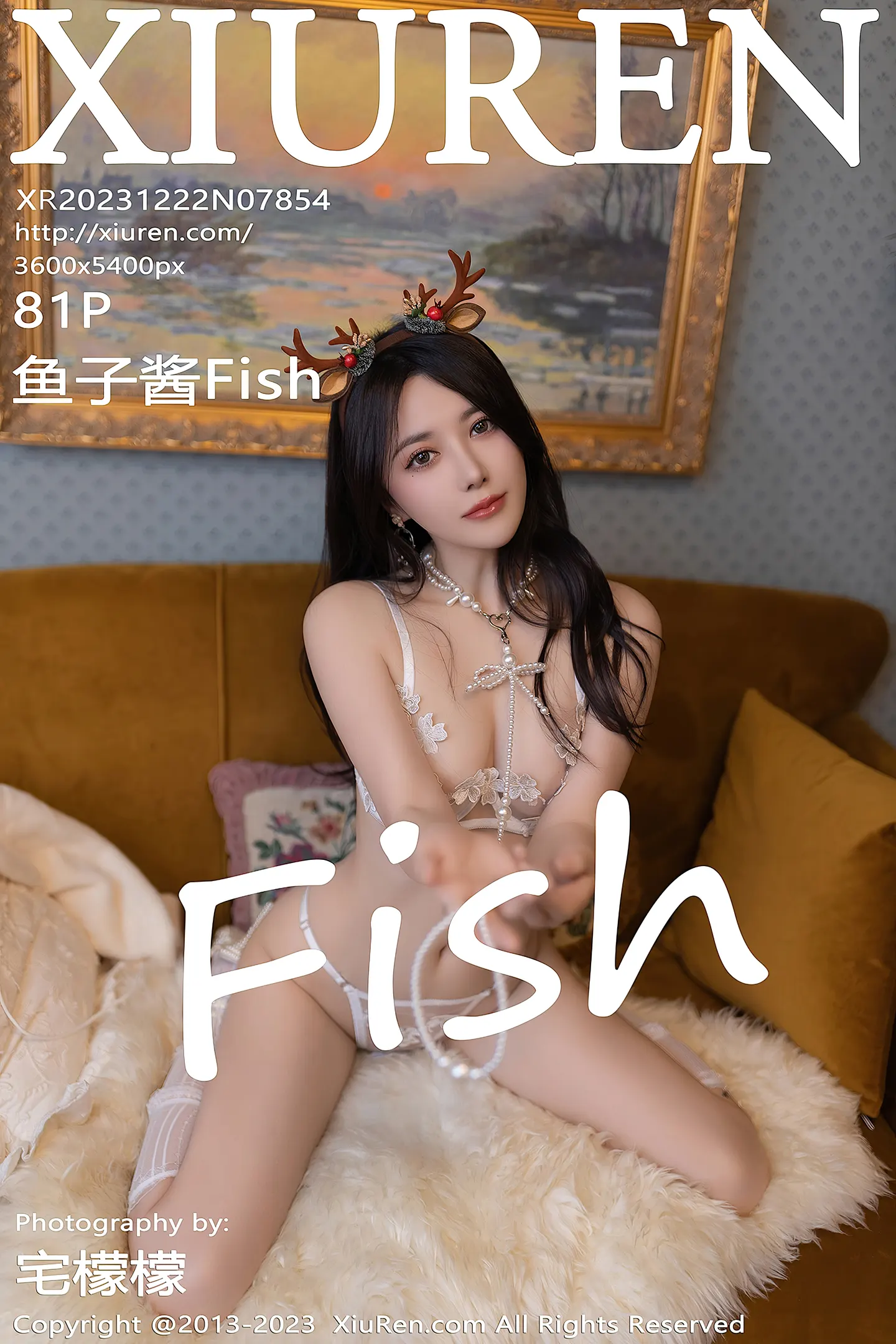 [XiuRen秀人网]VOL.7854 模特鱼子酱Fish圣诞主题脱红色短裙露白色轻透内衣撩人诱惑写真81P-秀人网官方网站